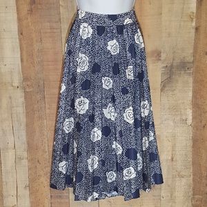 Blue and white skirt. Made in the USA